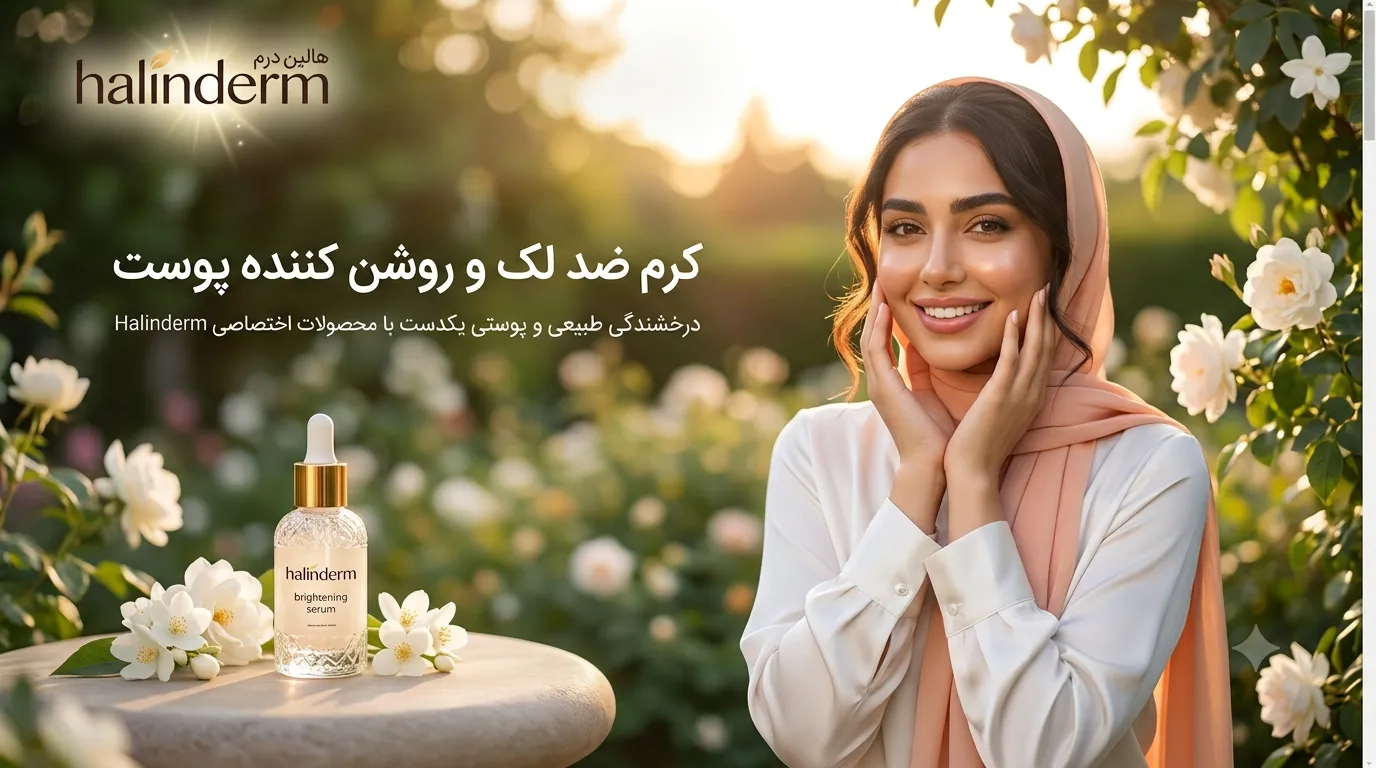 کرم ضد لک و روشن کننده پوست هالین درم